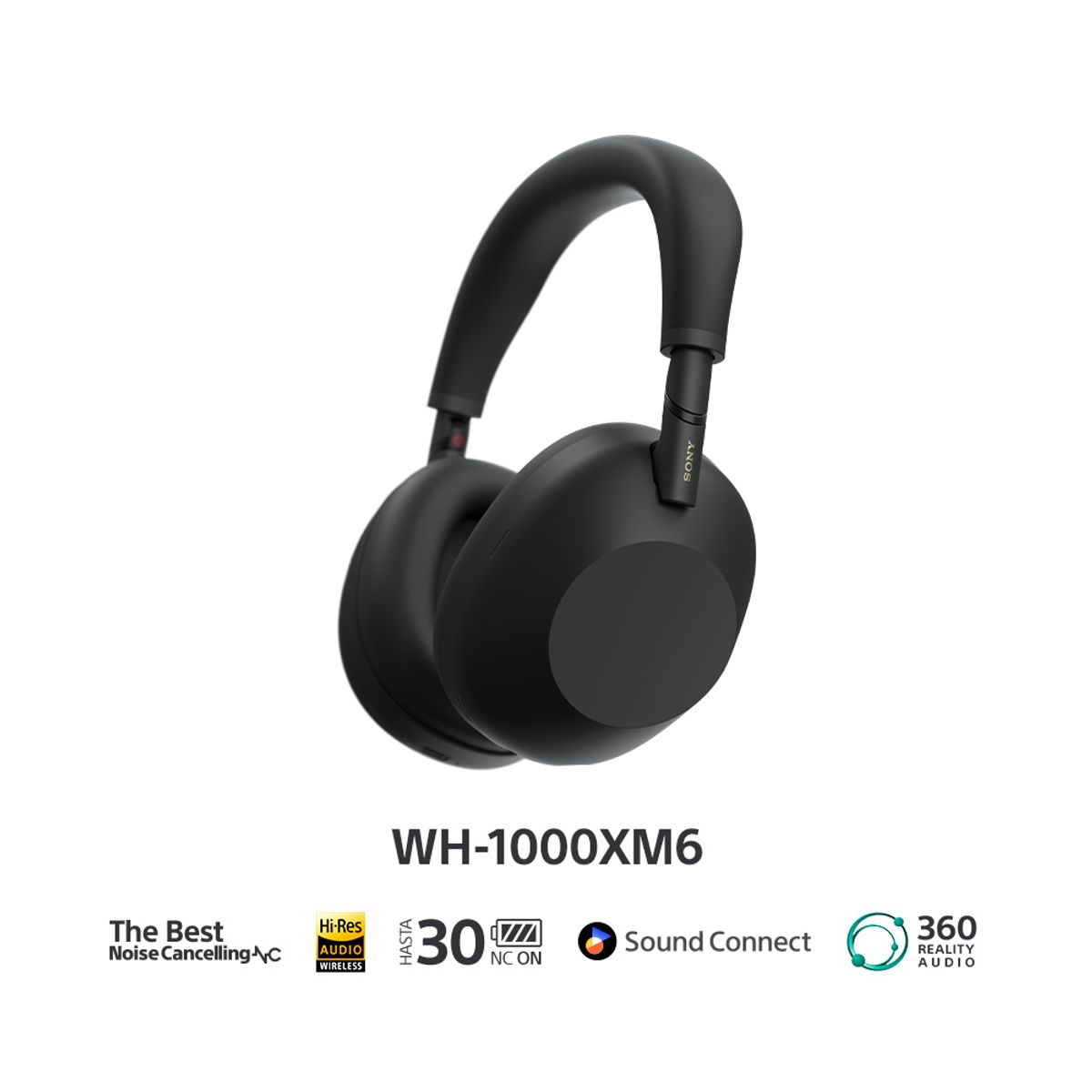 SONY - Audífonos Bluetooth SONY con Noise Cancelling WH-1000XM6