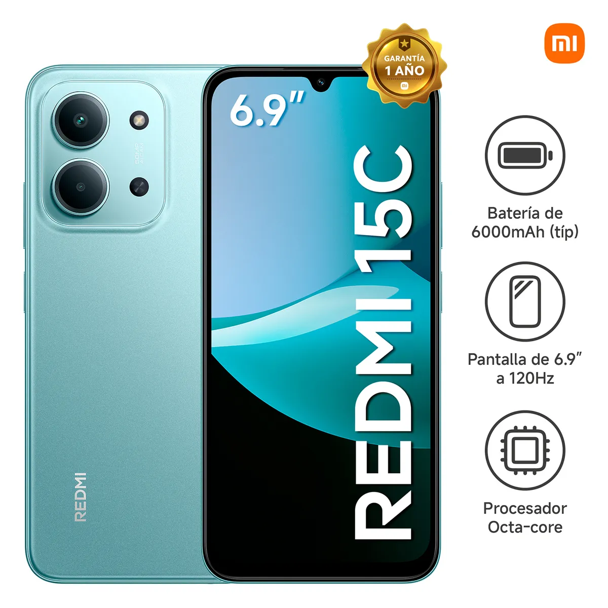 XIAOMI - Celular Redmi 15C 4GB + 256GB