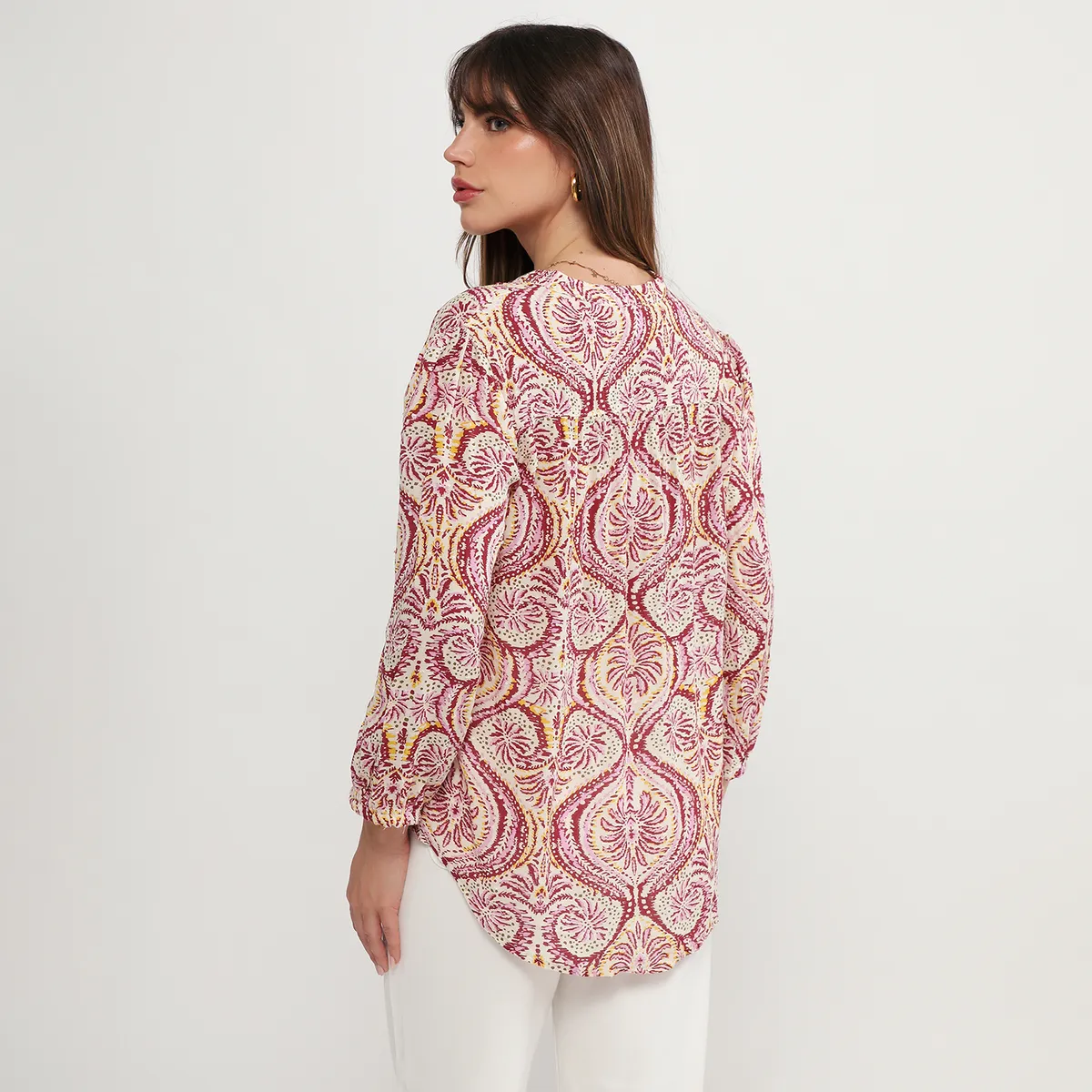 CORTEFIEL - Blusa Manga Larga Mujer Cortefiel