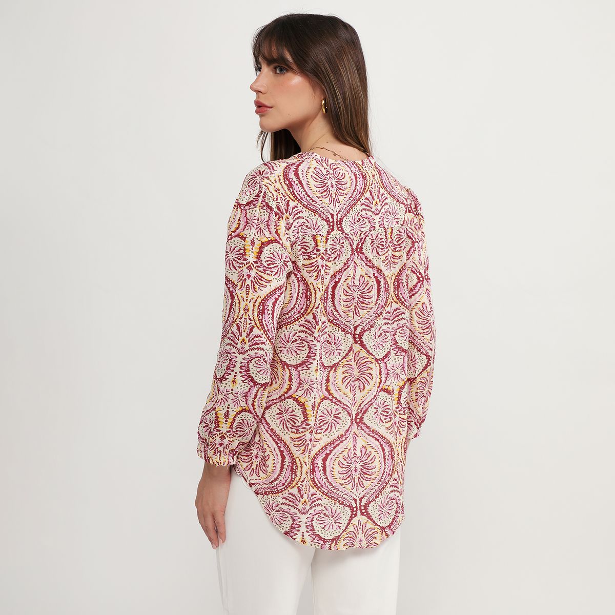 CORTEFIEL - Blusa Manga Larga Mujer Cortefiel