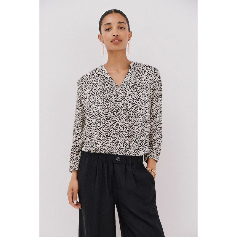 CORTEFIEL - Blusa Manga Larga Mujer Cortefiel