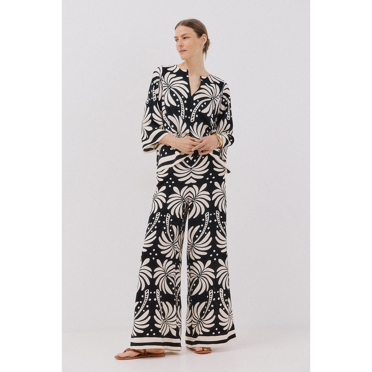 CORTEFIEL - Pantalón Fluido Mujer Cortefiel