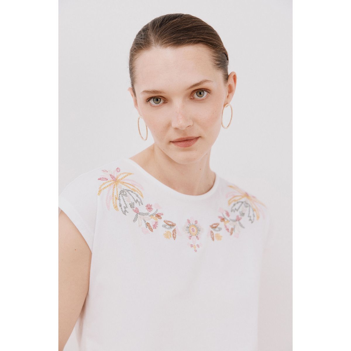 CORTEFIEL - Polo Sin Mangas 100% Algodón Mujer Cortefiel