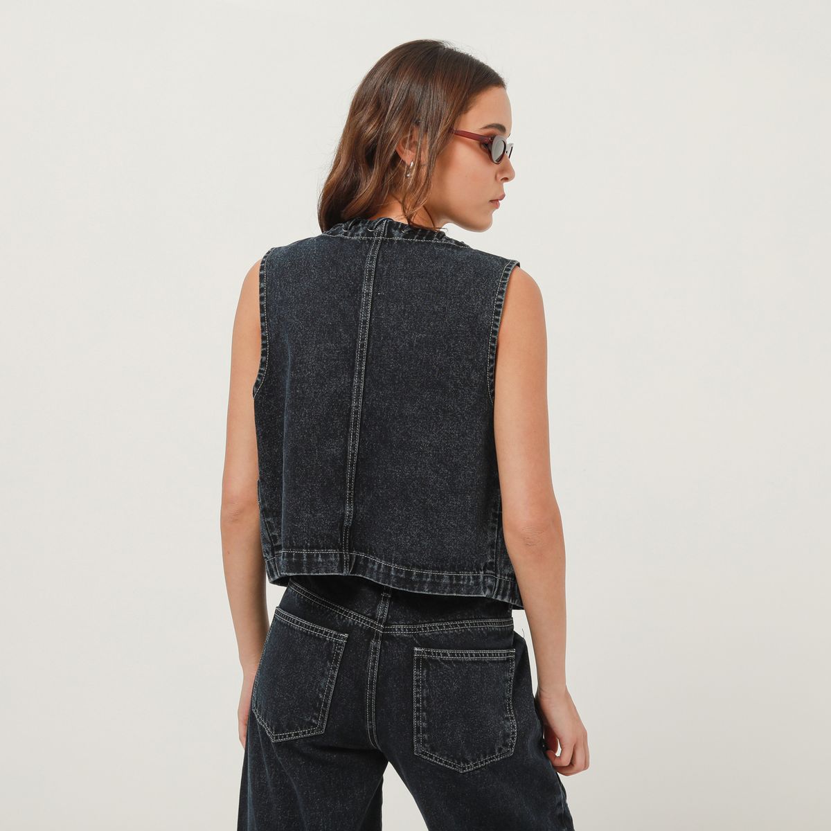 DENIMLAB - Chaleco Denim Mujer Denimlab