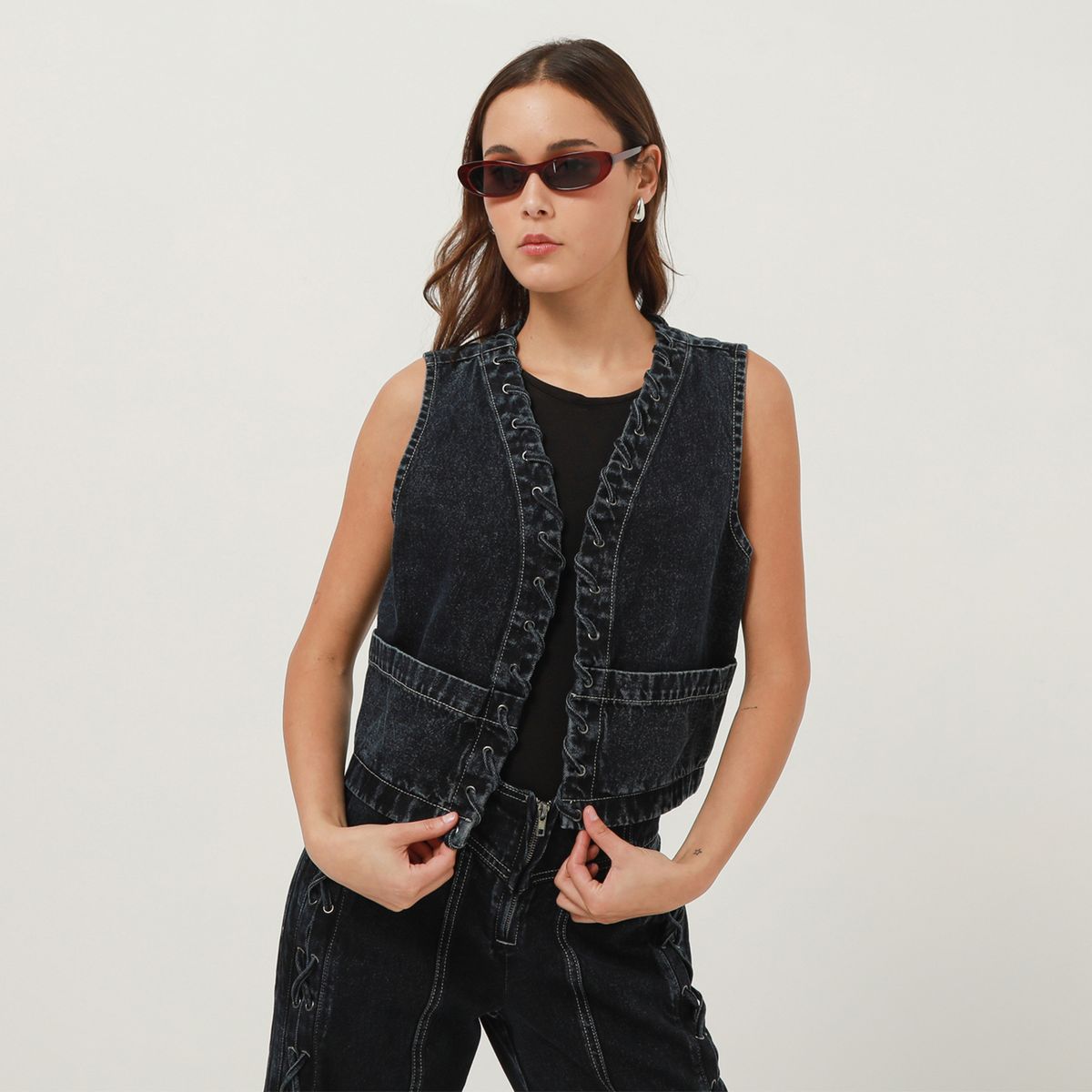 DENIMLAB - Chaleco Denim Mujer Denimlab