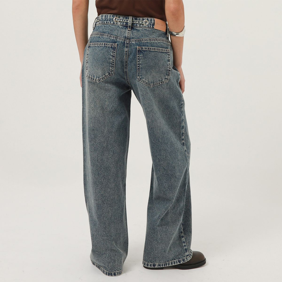 DENIMLAB - Jean Baggy Tiro Medio Mujer Denimlab