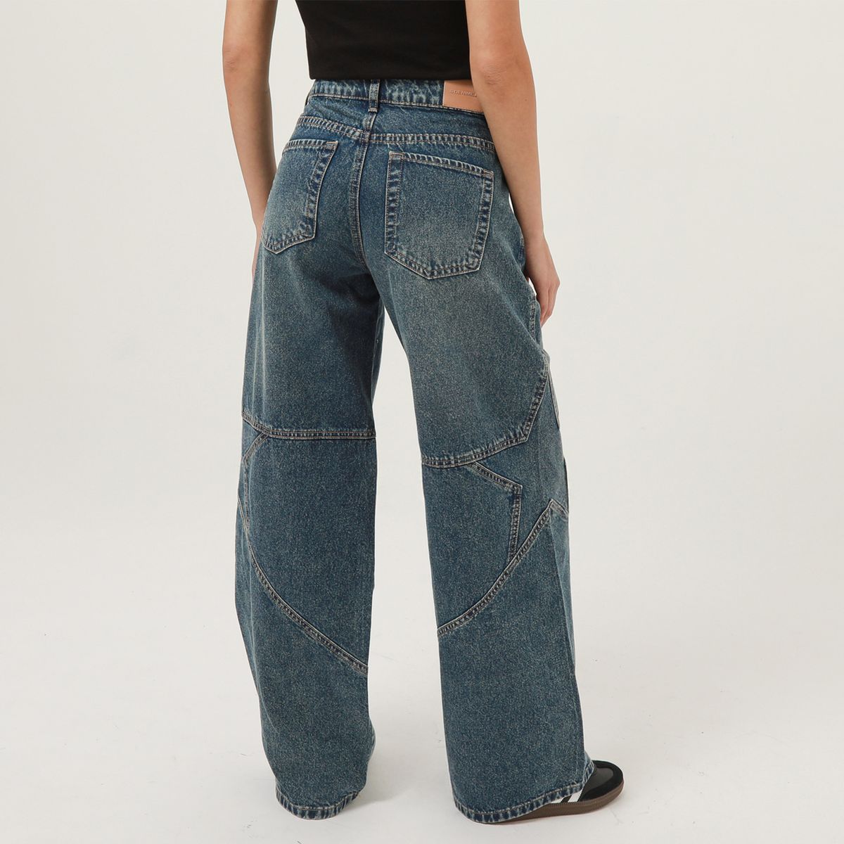 DENIMLAB - Jean Wide Leg Tiro Medio Mujer Denimlab