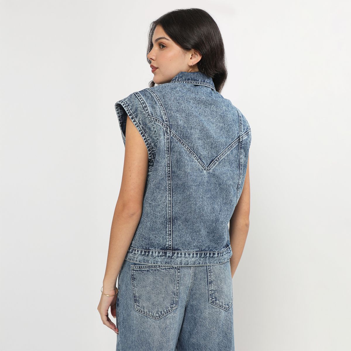 SYBILLA - Chaleco Denim Mujer Sybilla