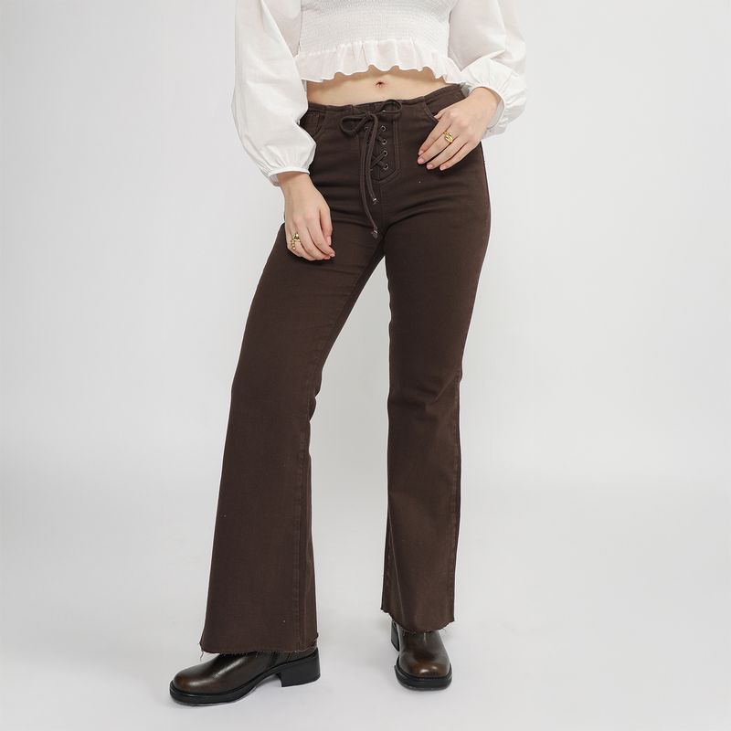 SYBILLA - Jean Flare Tiro Medio Mujer Sybilla