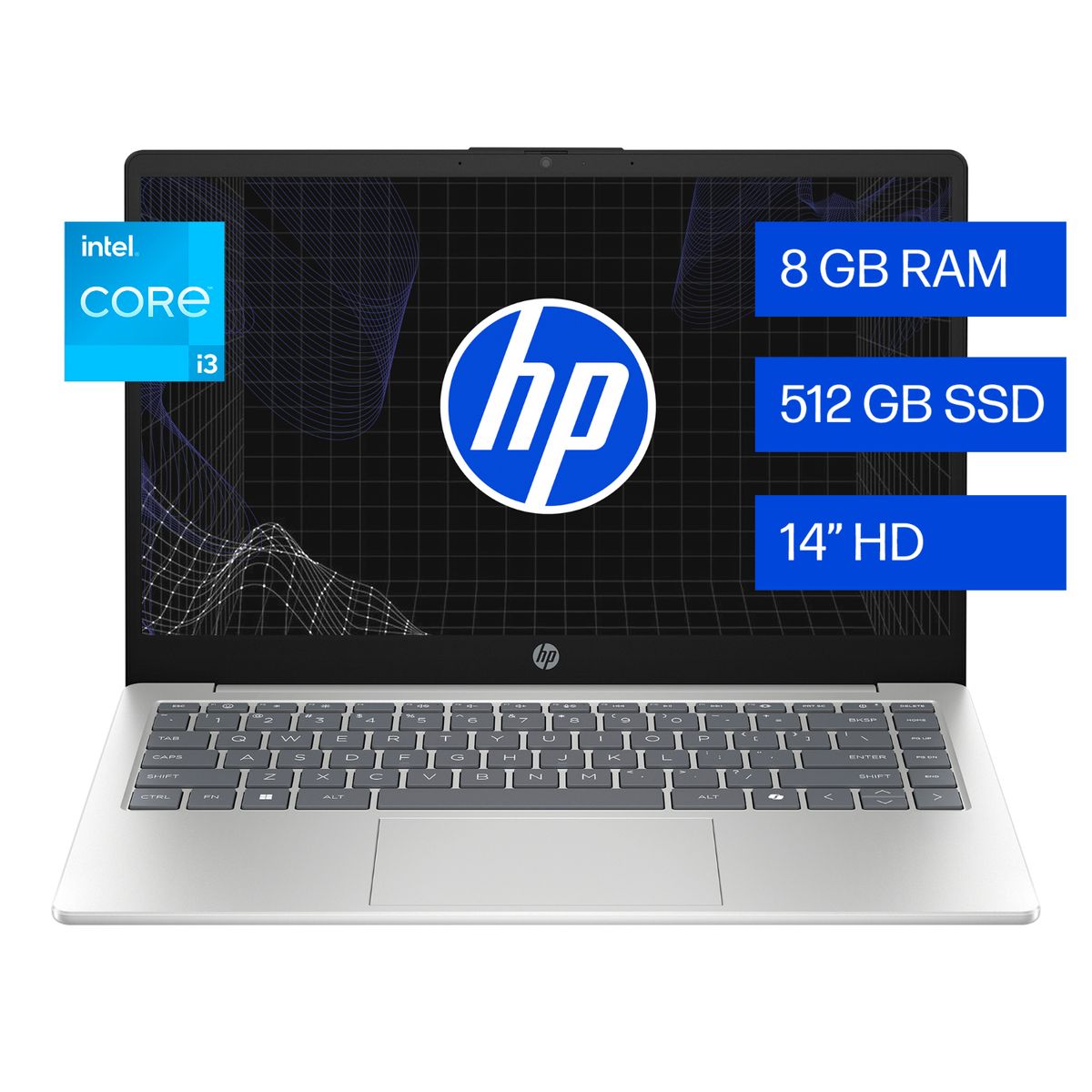 HP - Laptop Intel Core I3 8gb 512gb Ssd 14" 14-ep0132la