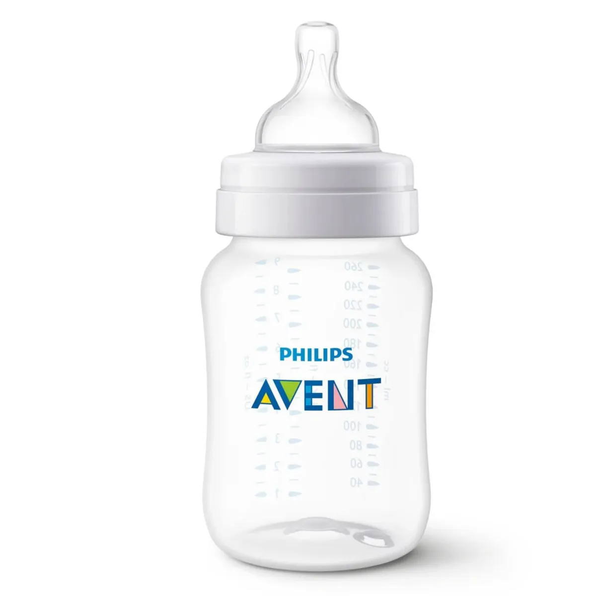 PHILIPS AVENT - Biberón Anticolic 9oz Transparente Avent