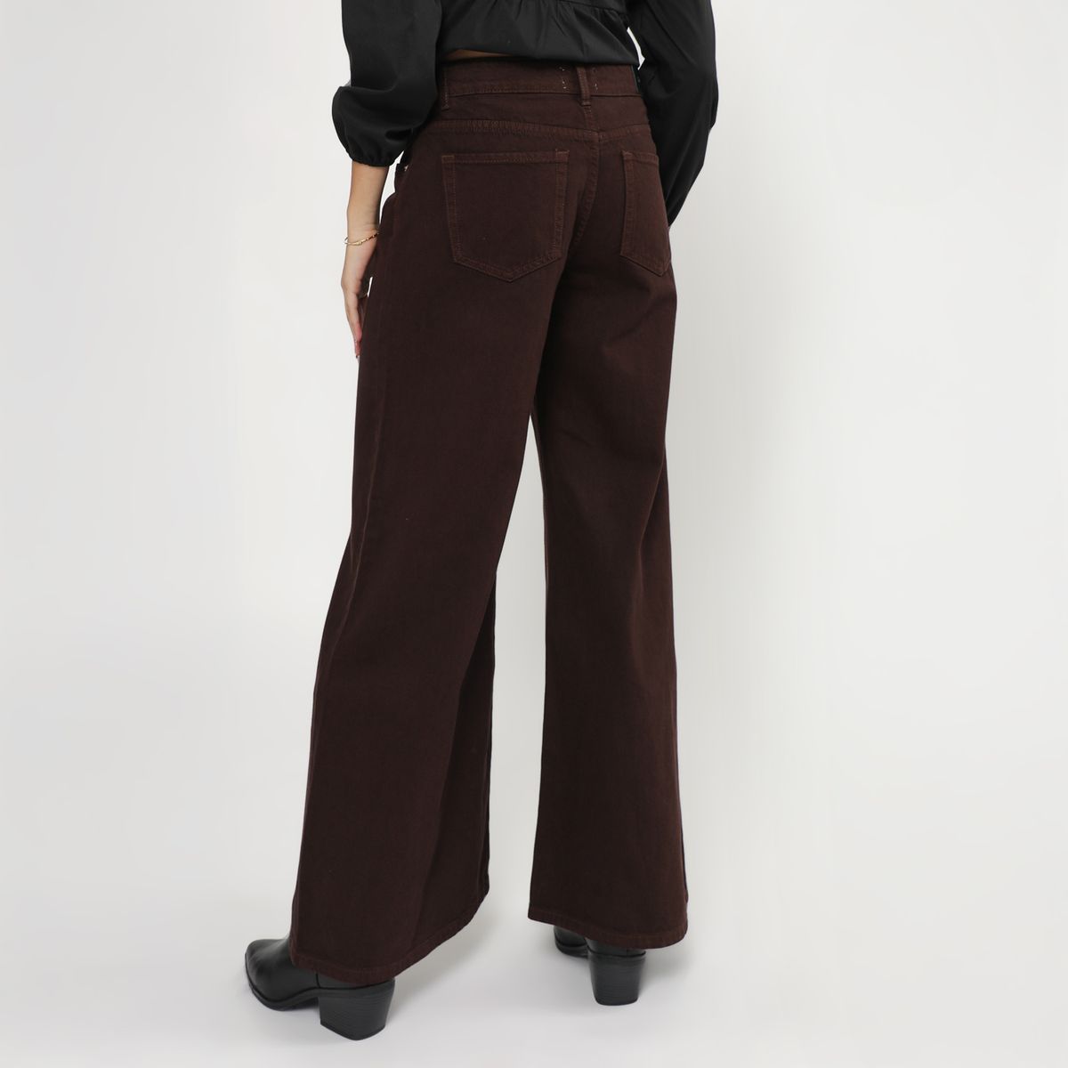 SYBILLA - Jean Wide Leg Tiro Medio Mujer Sybilla