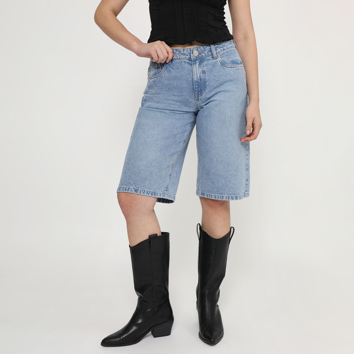 SYBILLA - Bermuda Denim Mujer Sybilla