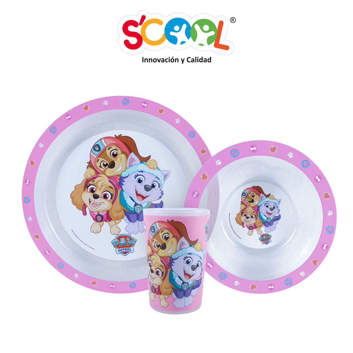 SCOOL - Set Vajilla Pp 3pz Paw Patrol M