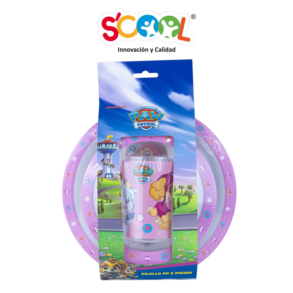SCOOL - Set Vajilla Pp 3pz Paw Patrol M