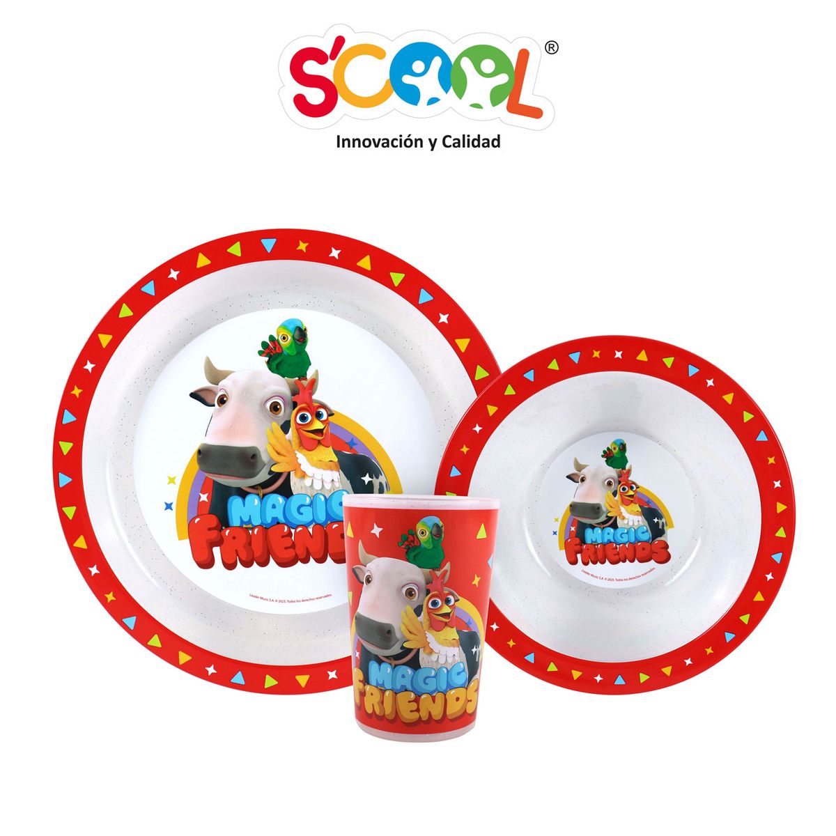 SCOOL - Set Vajilla Pp 3pz Granja Zenon