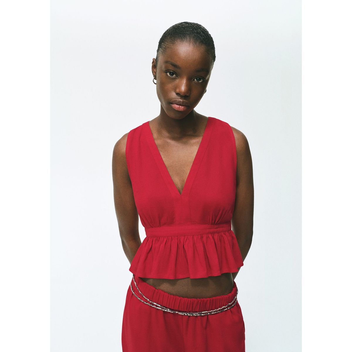 MANGO TEEN - Top Sin Mangas Mujer Mango Teen