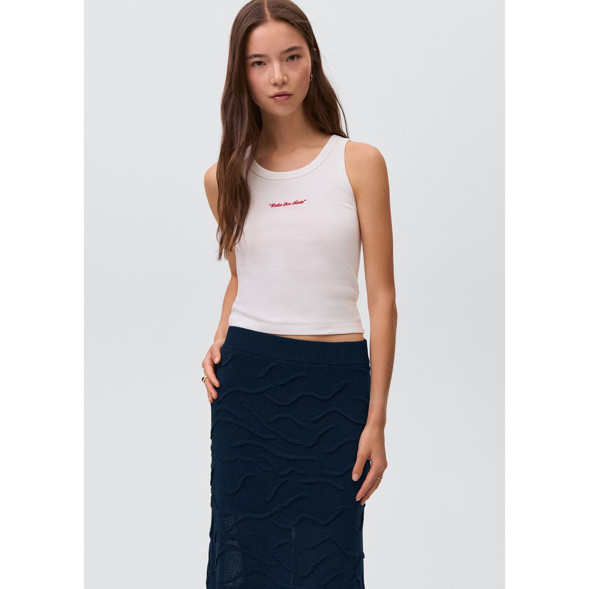 MANGO TEEN - Falda Larga Mujer Mango Teen