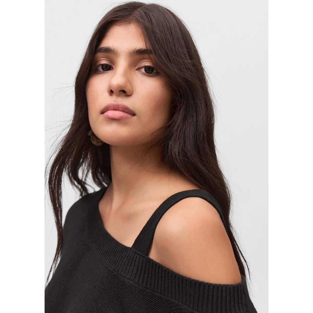 MANGO TEEN - Chompa Asimétrica Mujer Mango Teen