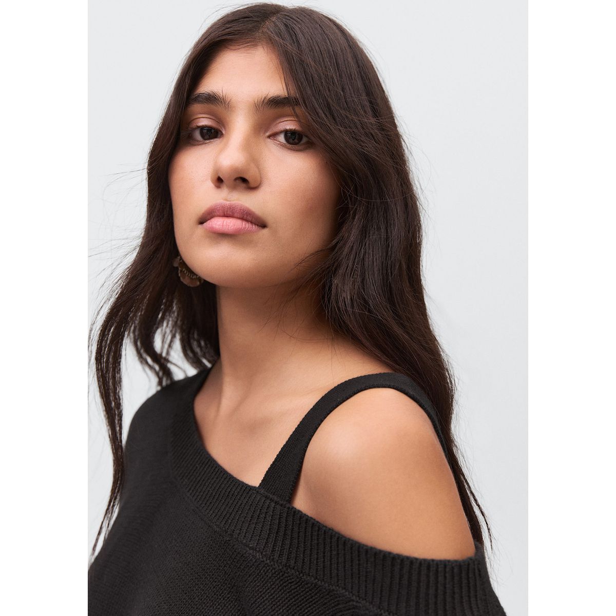 MANGO TEEN - Chompa Asimétrica Mujer Mango Teen