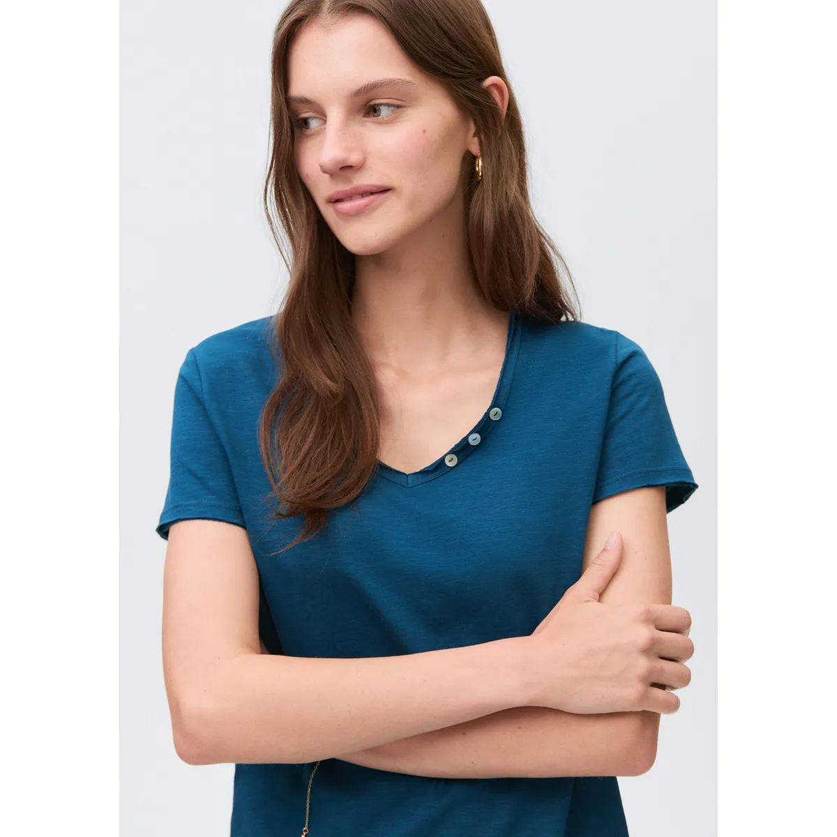 MANGO TEEN - Polo Manga Corta Mujer Mango Teen