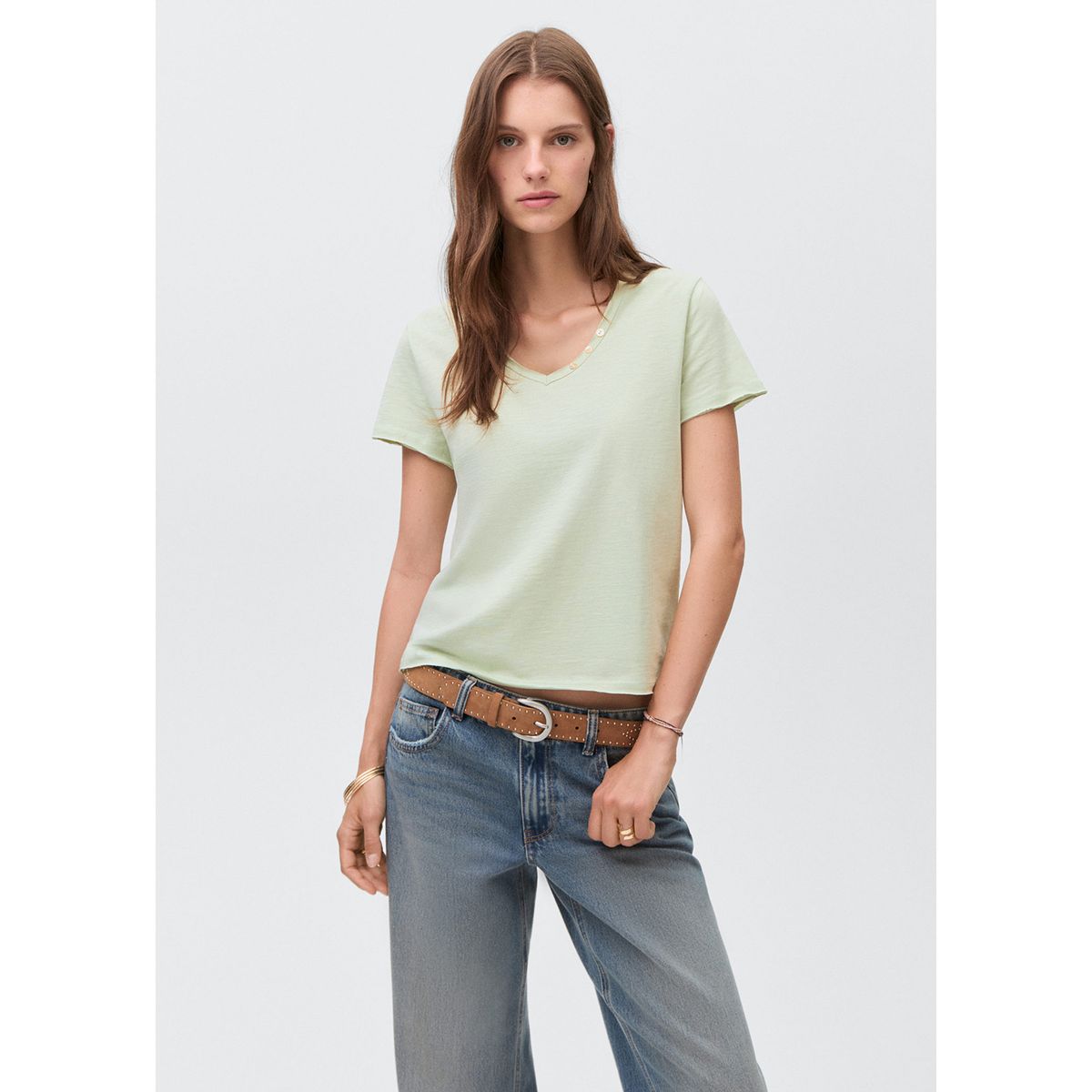 MANGO TEEN - Polo Manga Corta Mujer Mango Teen