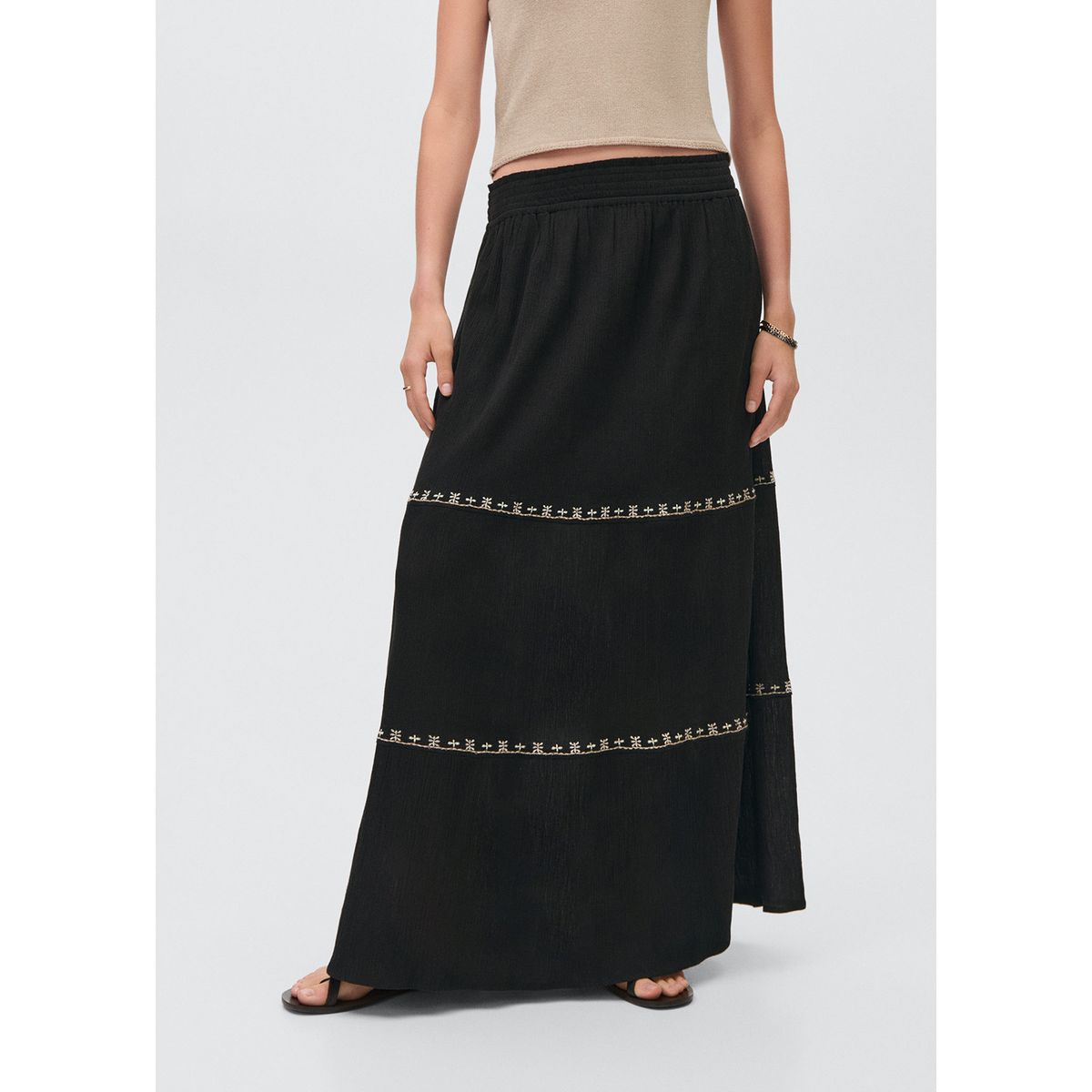 MANGO TEEN - Falda Larga Mujer Mango Teen