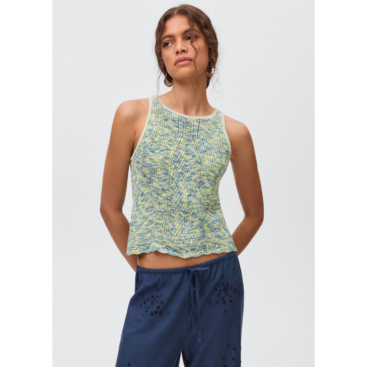 MANGO TEEN - Top Sin Mangas Mujer Mango Teen