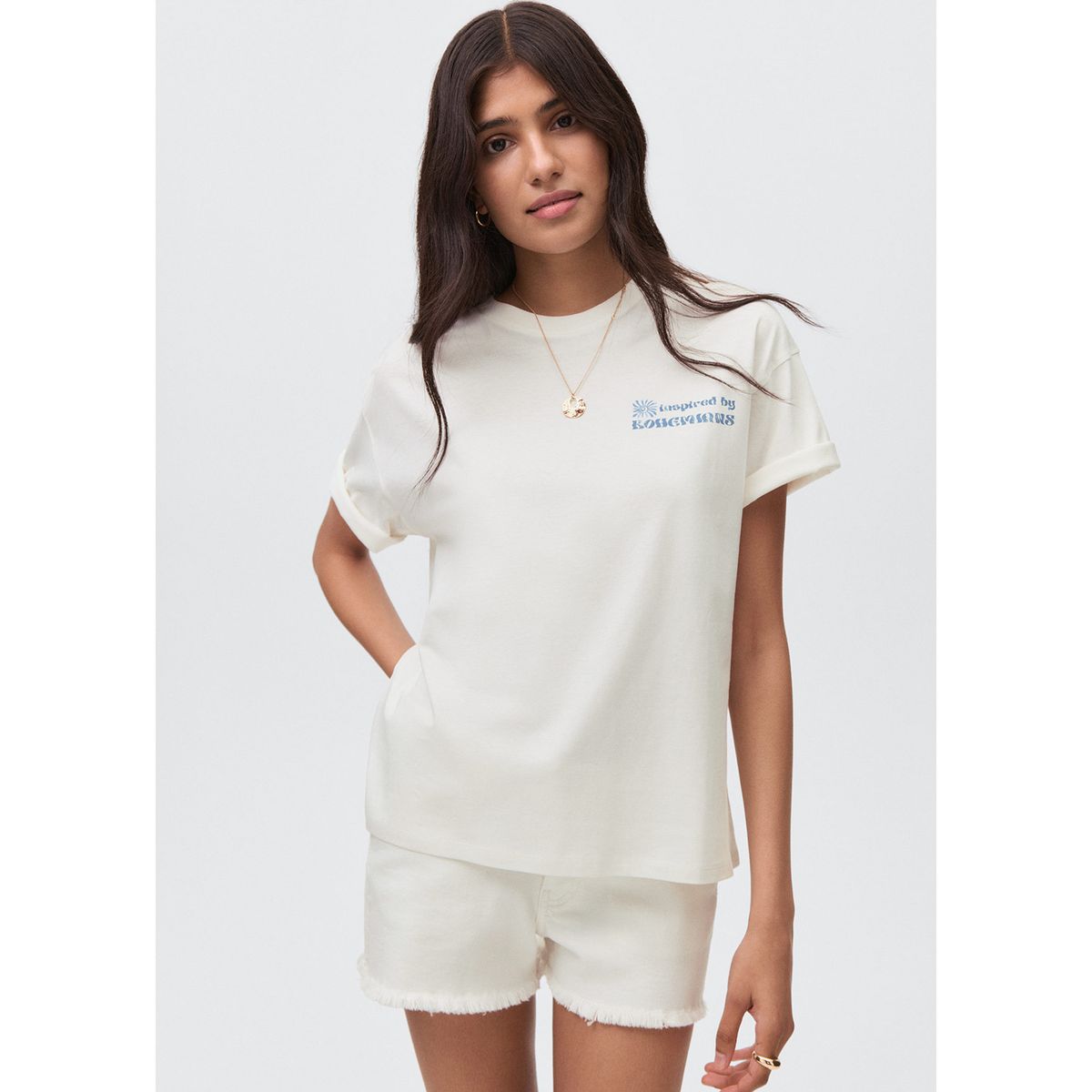 MANGO TEEN - Polo Manga Corta Mujer Mango Teen