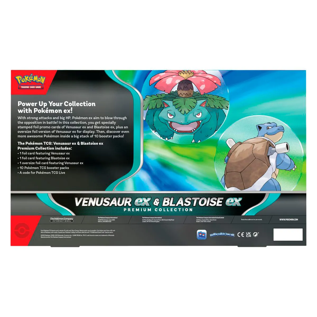 POKEMON - Pokemon Tcg Venusaur Blastoise Ex Premium Collection En Inglés