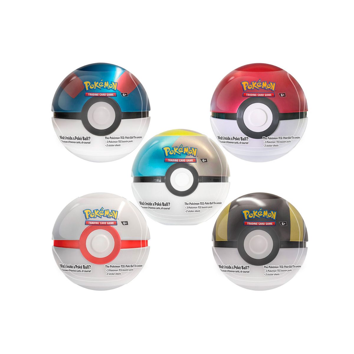 POKEMON - Cartas Pokemon TCG Poke Ball Tin En Ingles Aleatorio