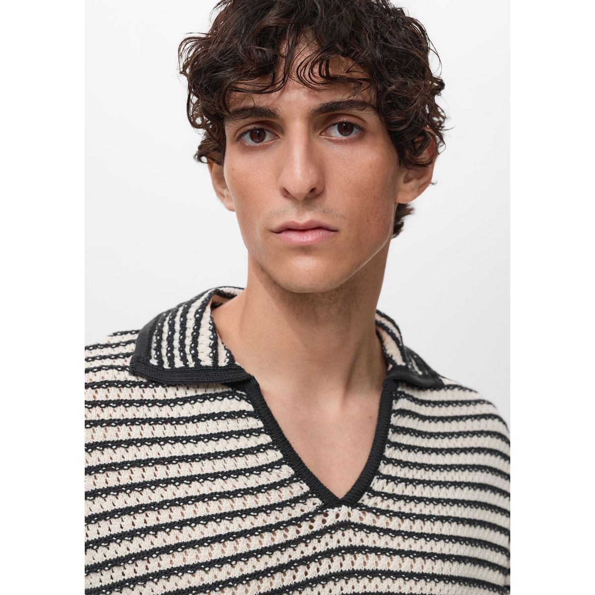 MANGO - Polo 100% Algodón Casual Hombre Man