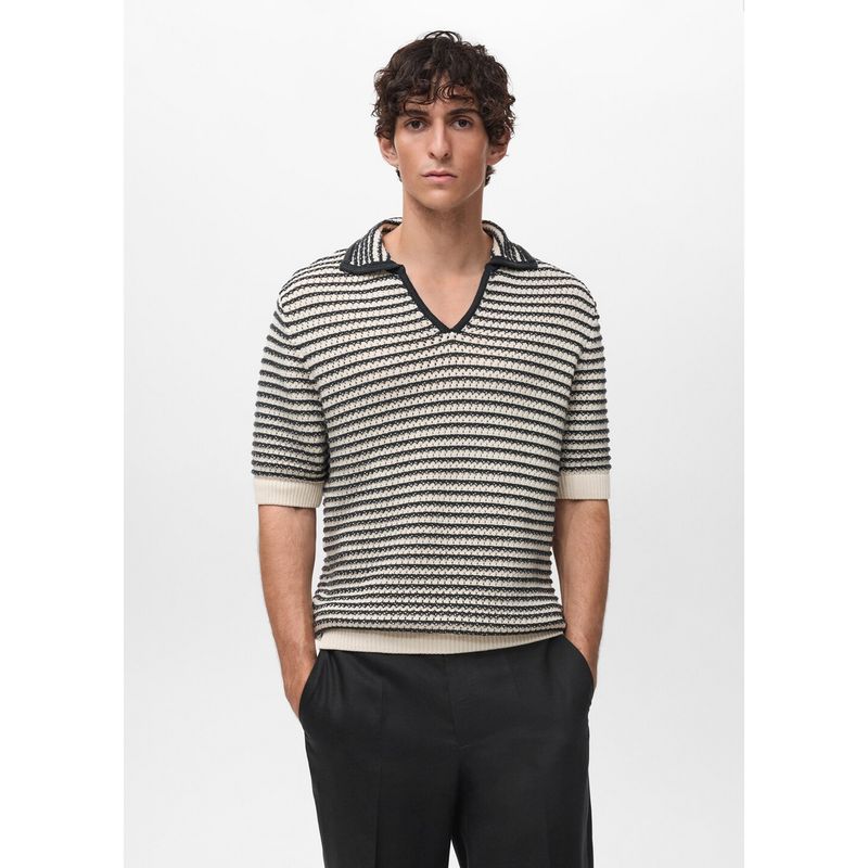 MANGO - Polo 100% Algodón Casual Hombre Man
