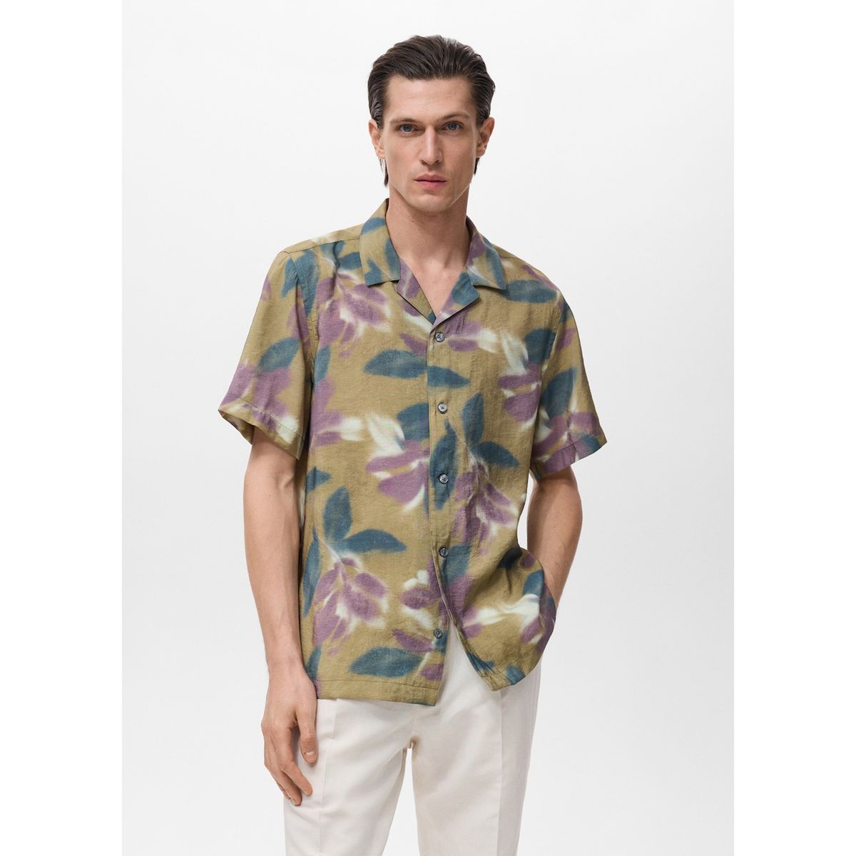 MANGO - Camisa Casual Regular Fit Hombre Man