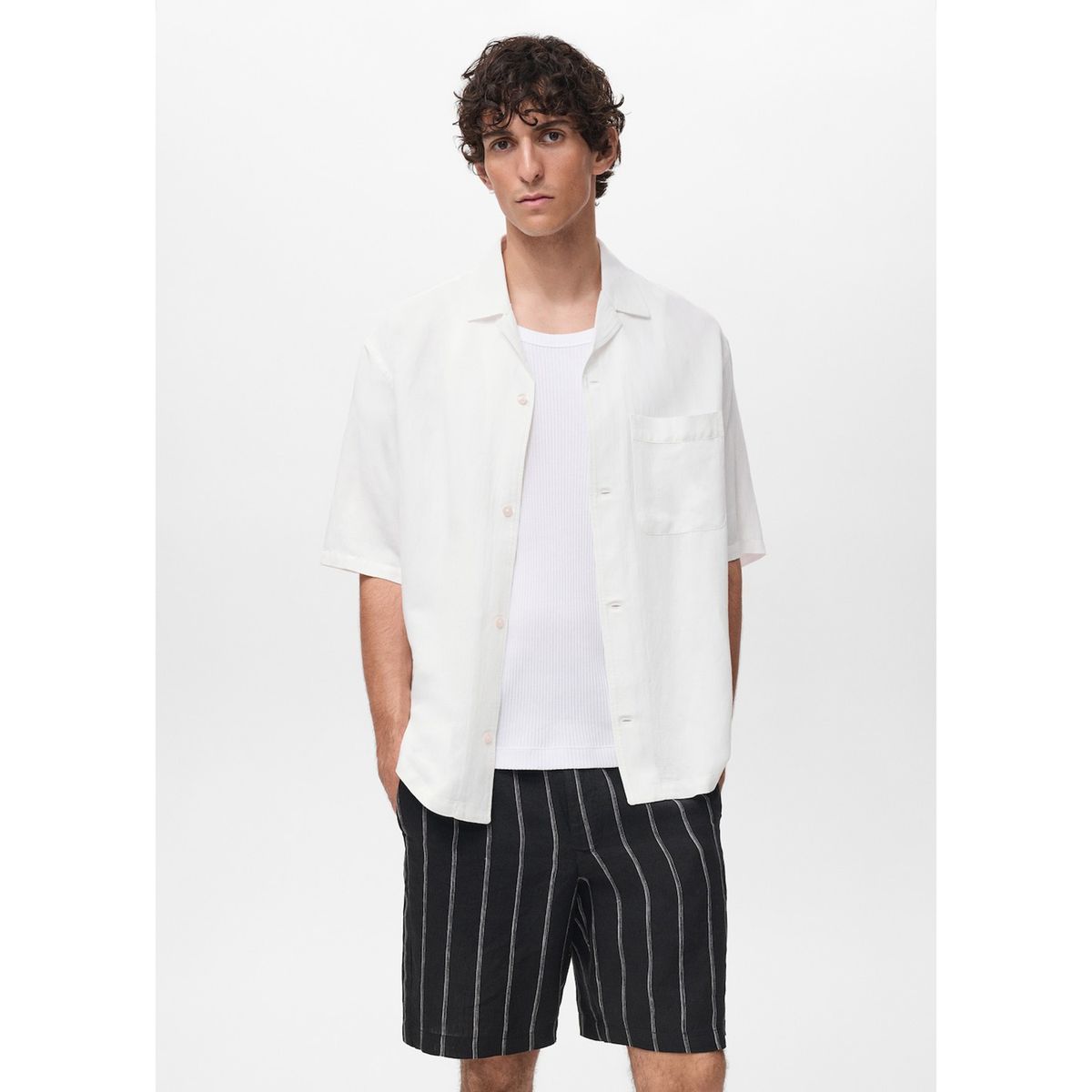 MANGO - Camisa Regular Fit Hombre Man