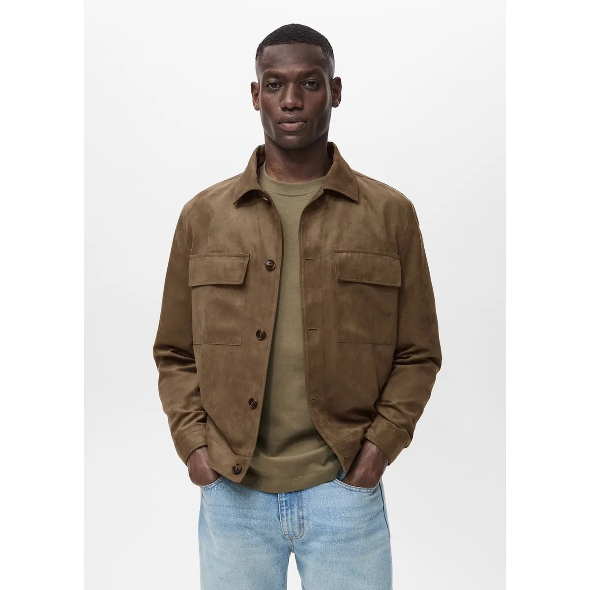 MANGO - Casaca Casual Hombre Mango Man