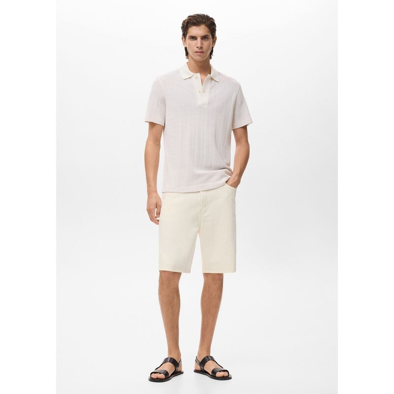 MANGO - Short 100% Algodón Relaxed Fit Hombre Man