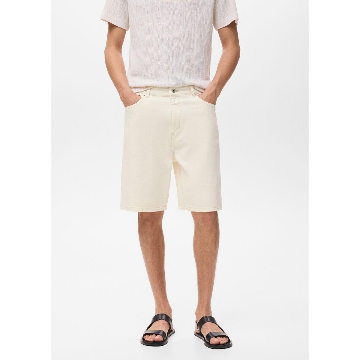 MANGO - Short 100% Algodón Relaxed Fit Hombre Man