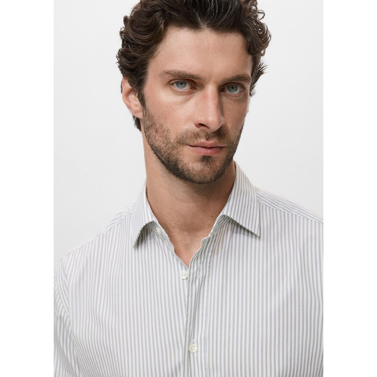 MANGO - Camisa 100% Algodón Regular Fit Hombre Man