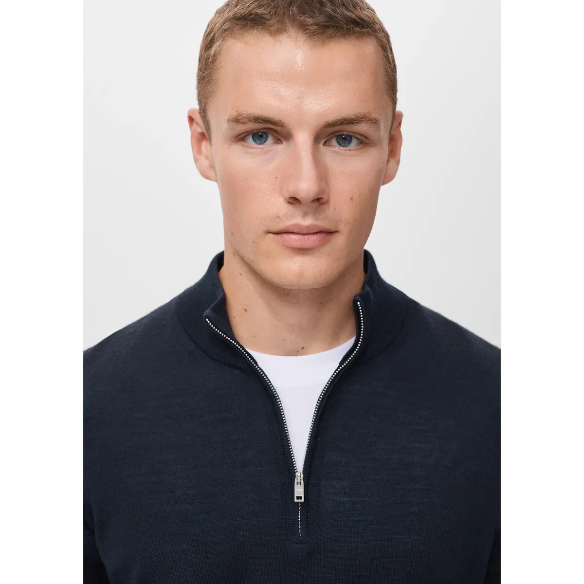 MANGO - Chompa 100% Lana Regular Fit Hombre Man