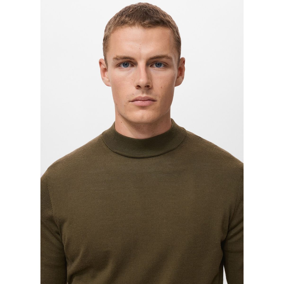 MANGO - Chompa 100% Lana Regular Fit Hombre Man