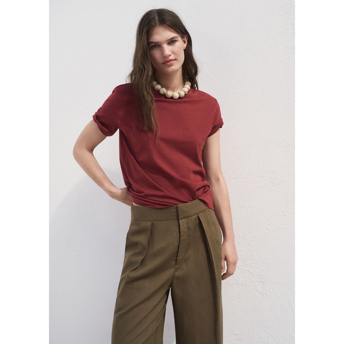 MANGO - Polo 100% Algodón Mujer Mango