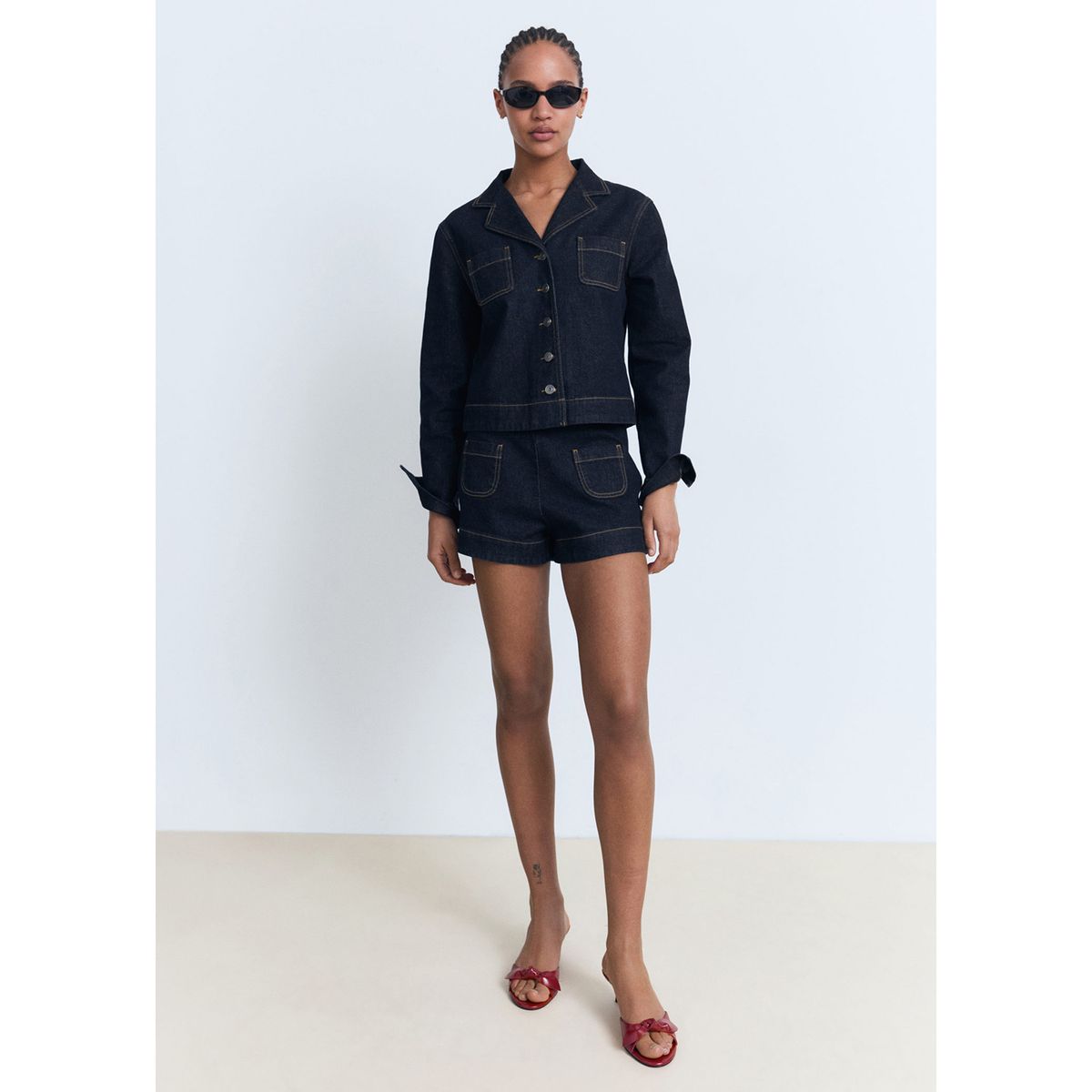 MANGO - Casaca Denim Mujer Mango