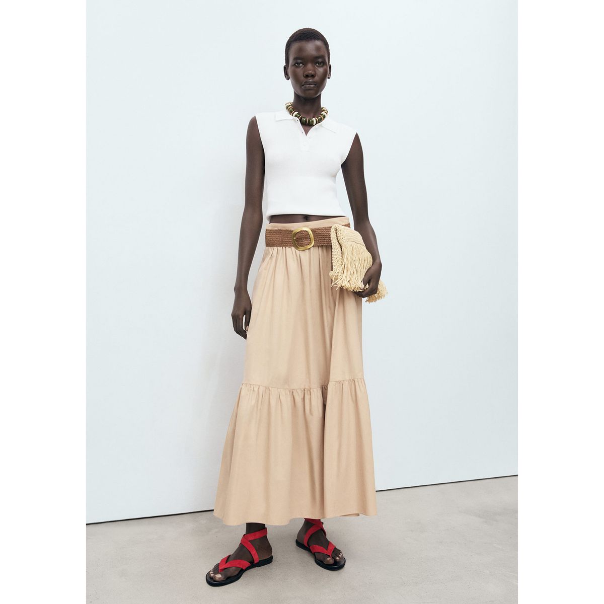 MANGO - Top Sin Mangas Mujer Mango