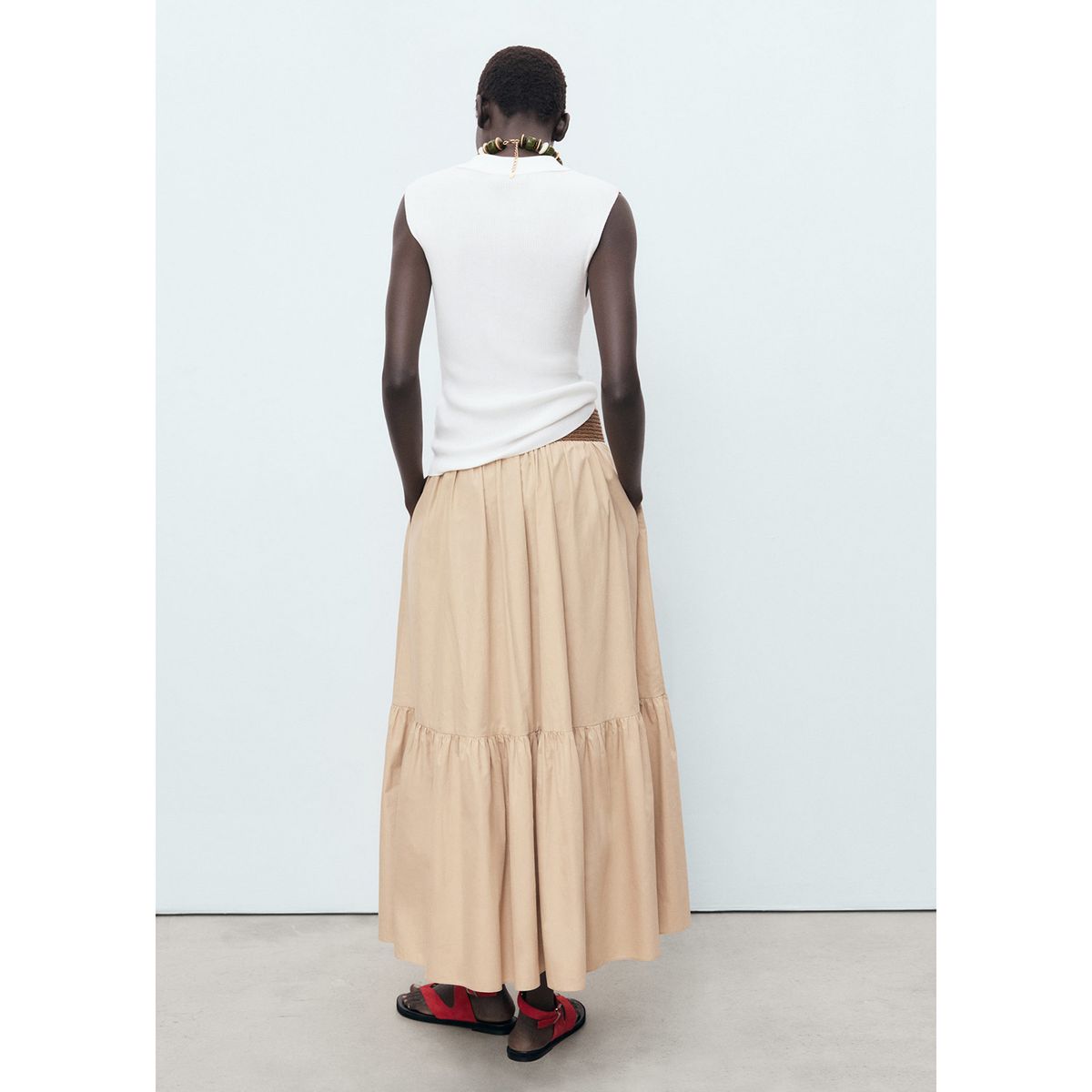 MANGO - Top Sin Mangas Mujer Mango