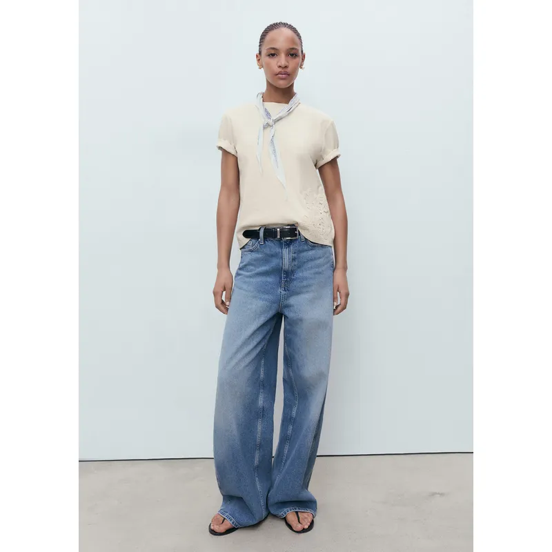 MANGO - Polo 100% Algodón Mujer Mango