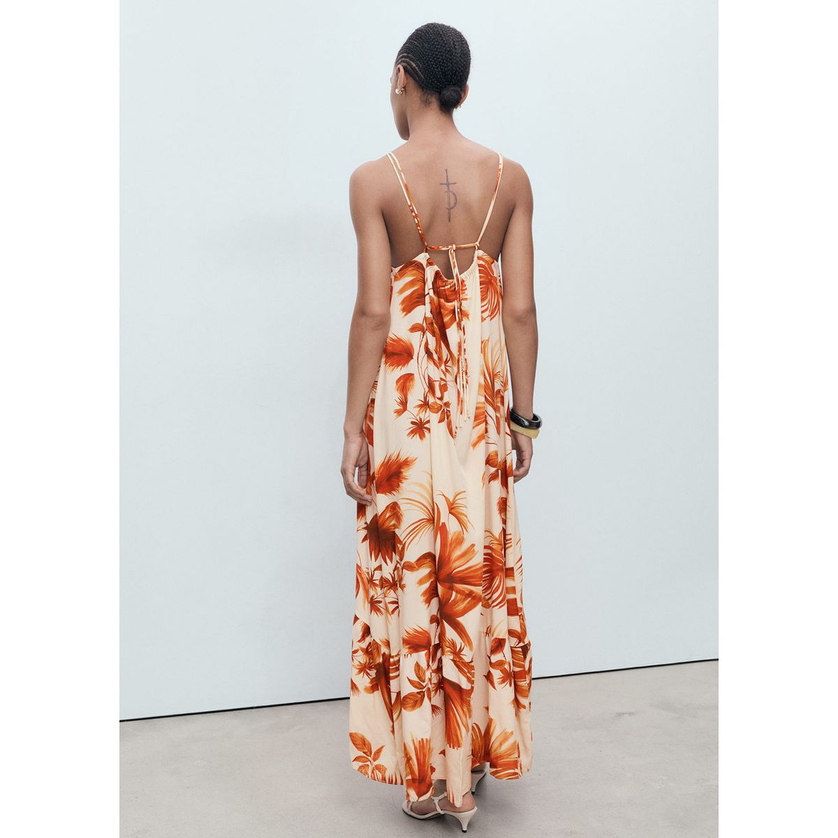 MANGO - Vestido Largo Mujer Mango