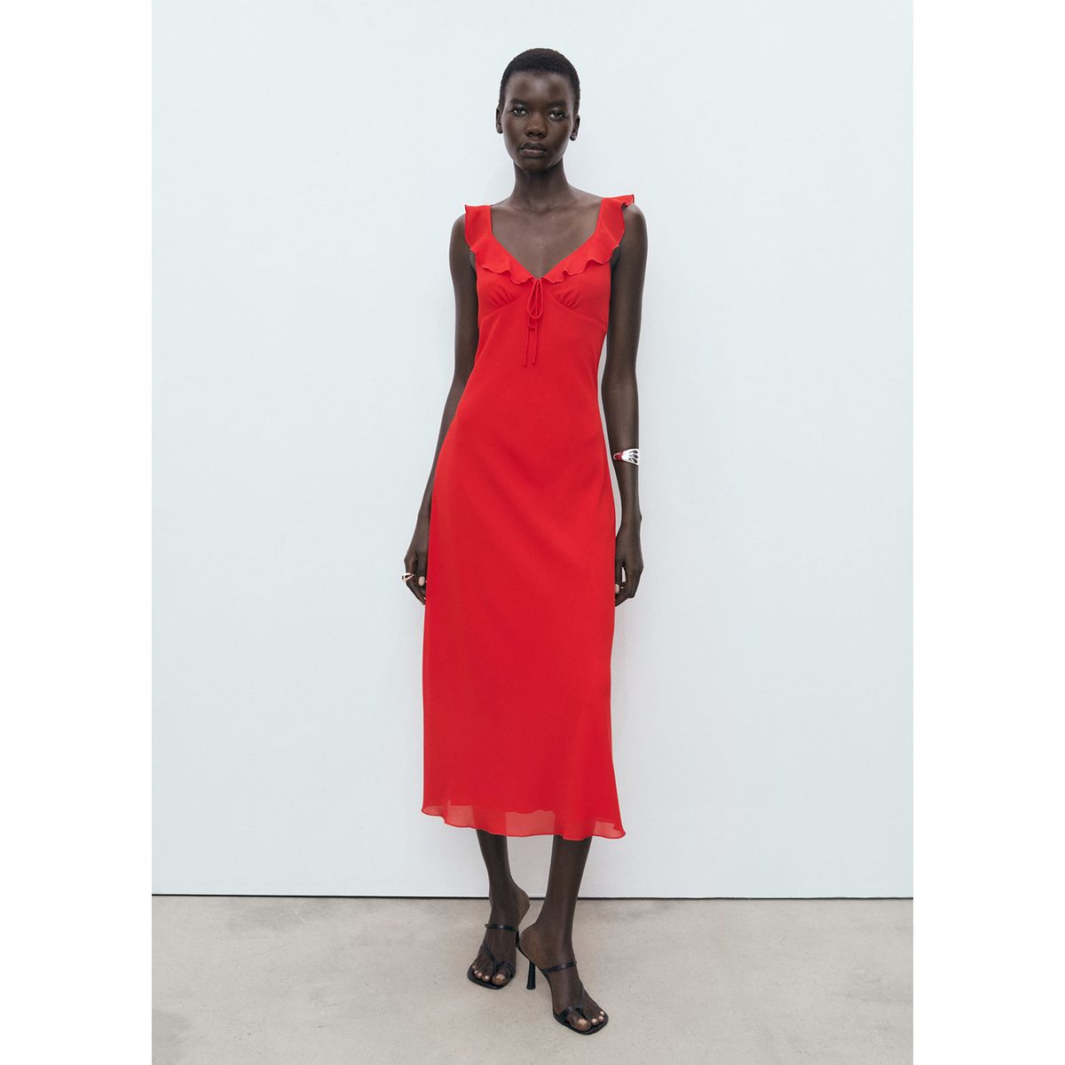 MANGO - Vestido Largo Mujer Mango