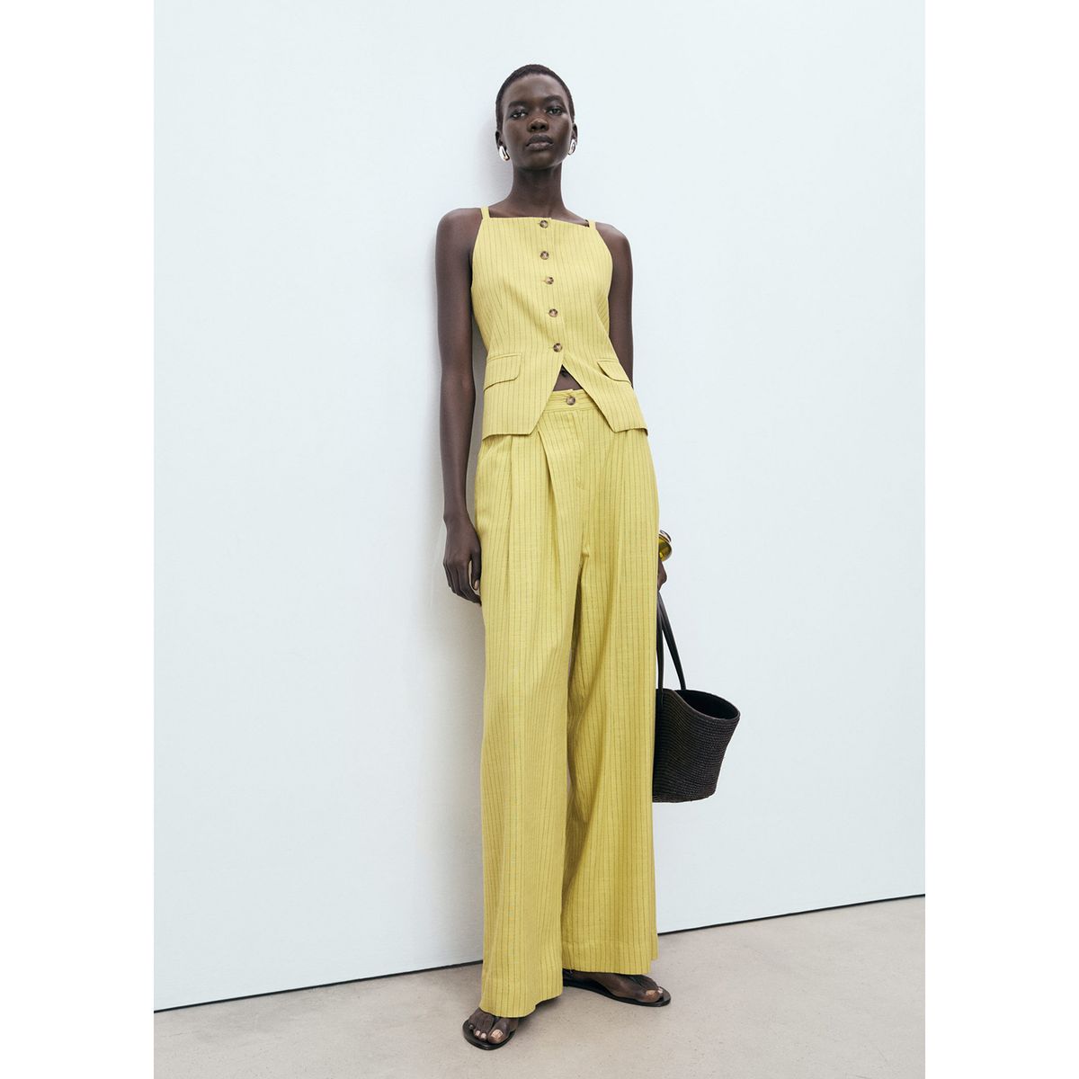 MANGO - Top Sin Mangas Mujer Mango