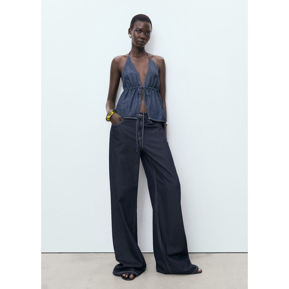 MANGO - Top Sin Mangas Mujer Mango